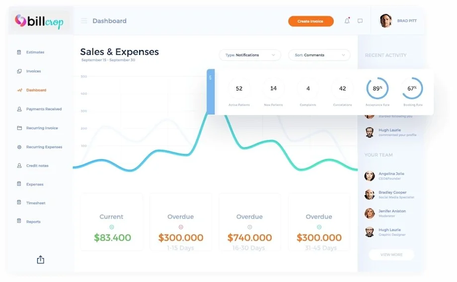 Built for freelancers, contractors, service businesses and more